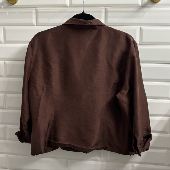 Vintage Ice Women’s Beaded 3/4 Sleeve Dress Shirt - Picture 2 of 6